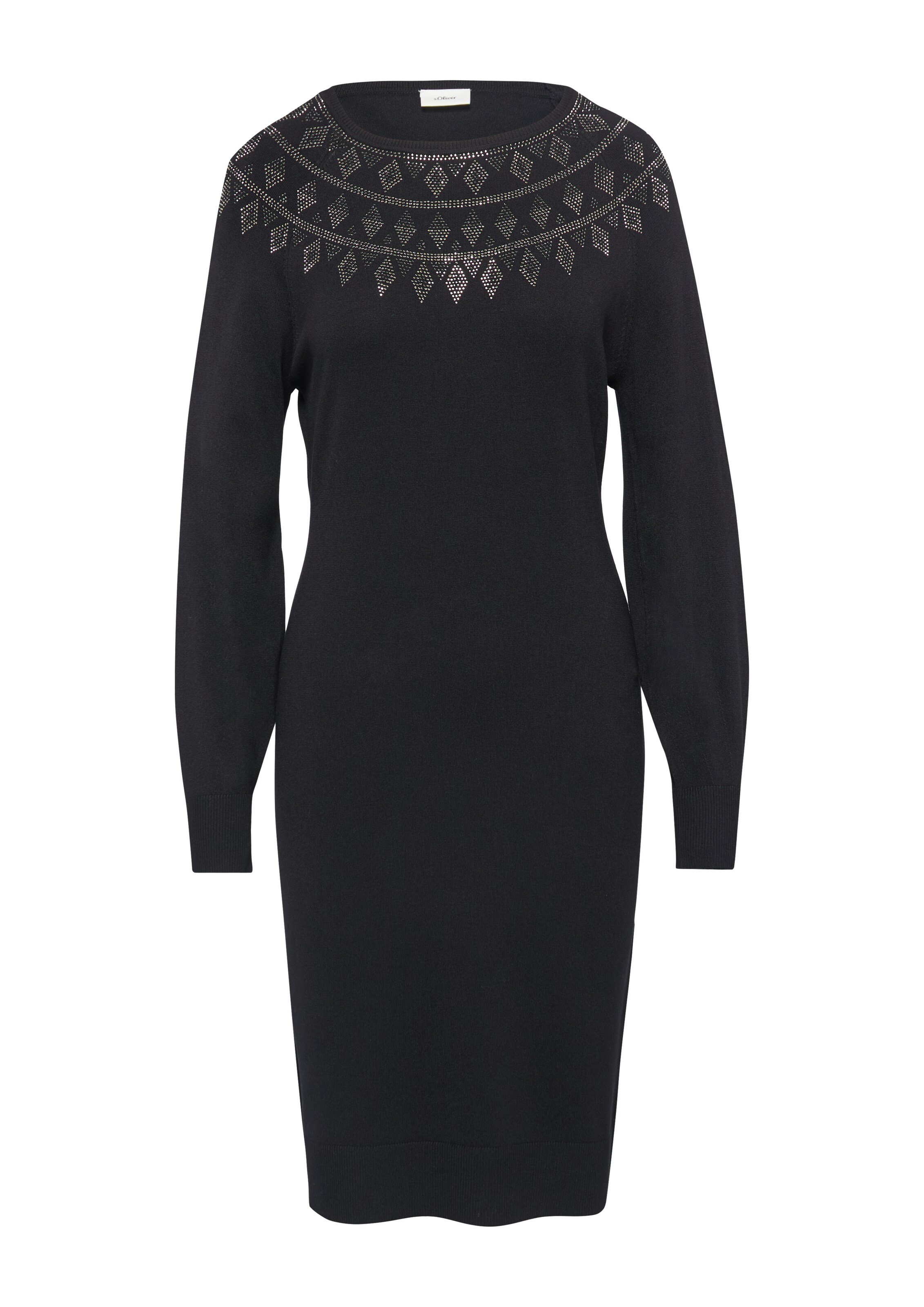 s.Oliver BLACK LABEL Jurk in Zwart: voorkant