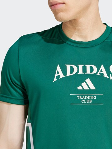 ADIDAS PERFORMANCE Функционална тениска 'Design For Training Legacy' в зелено