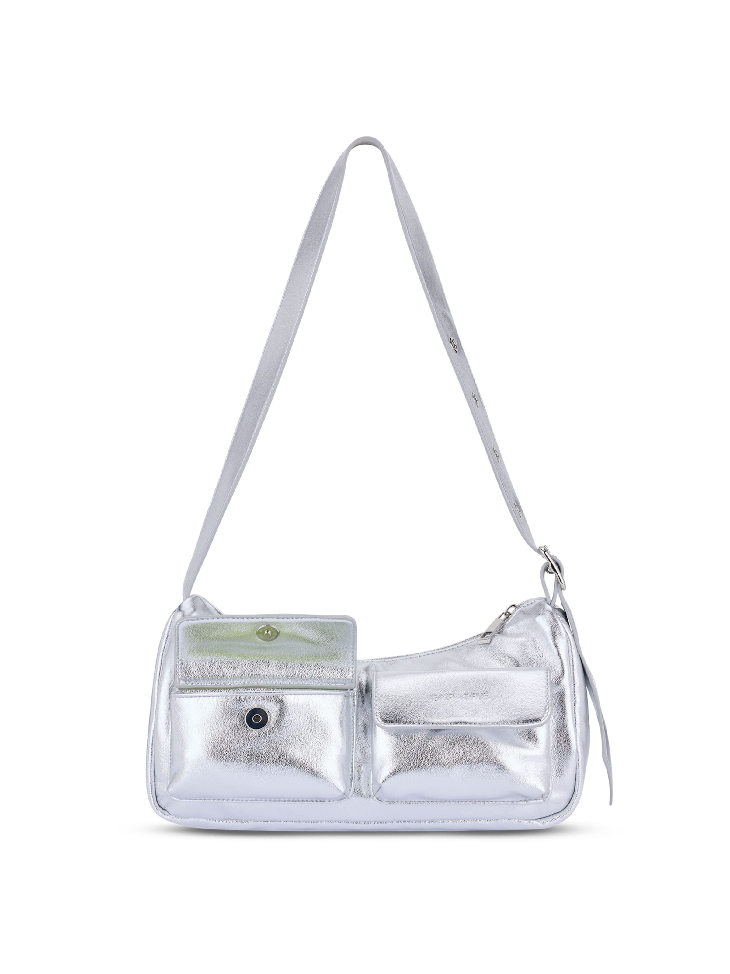Borsa a spalla 'Electra' di Expatrié in argento