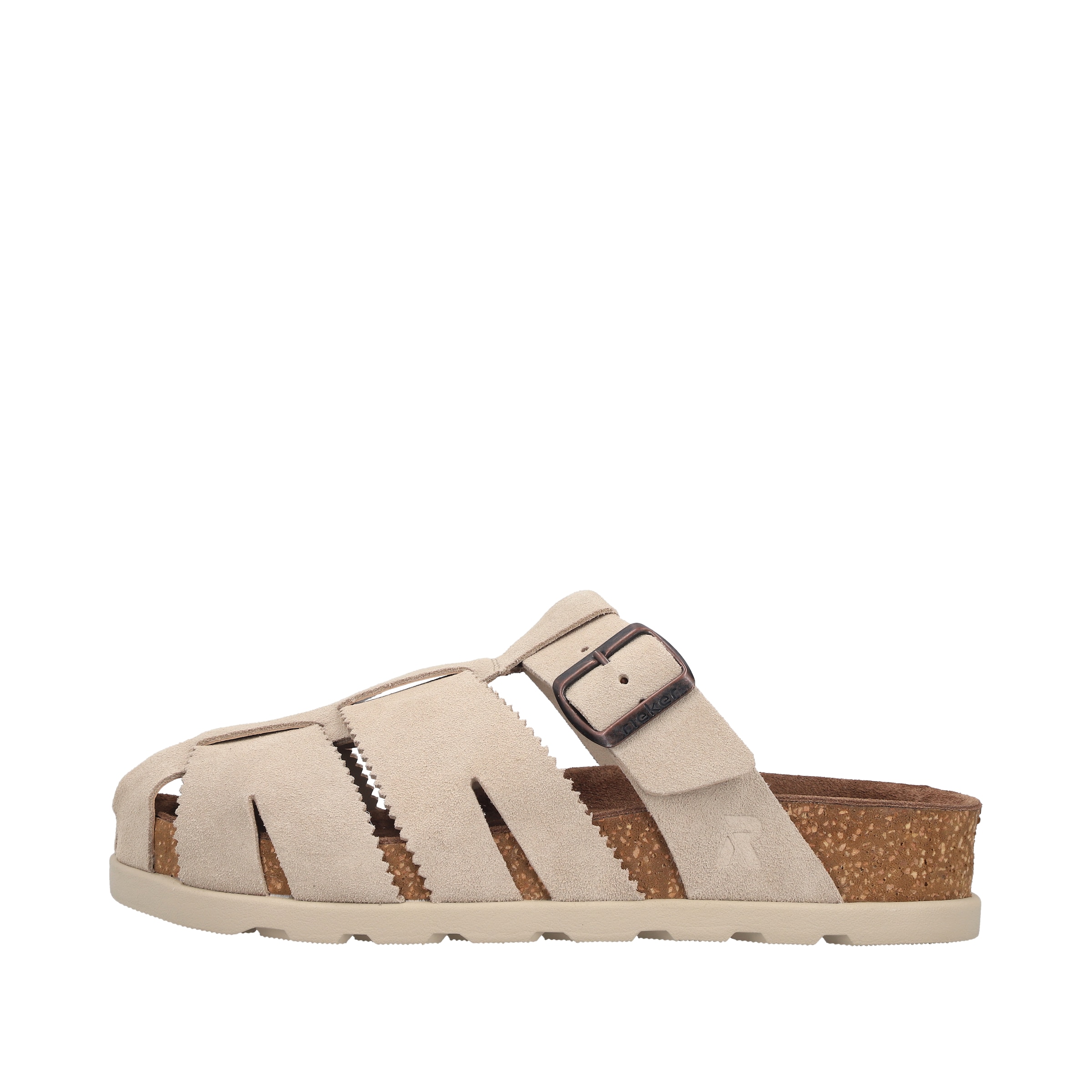 Rieker Mules in Beige: front