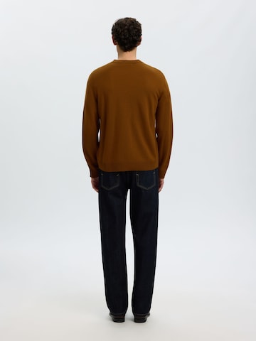 Pull-over SELECTED en marron