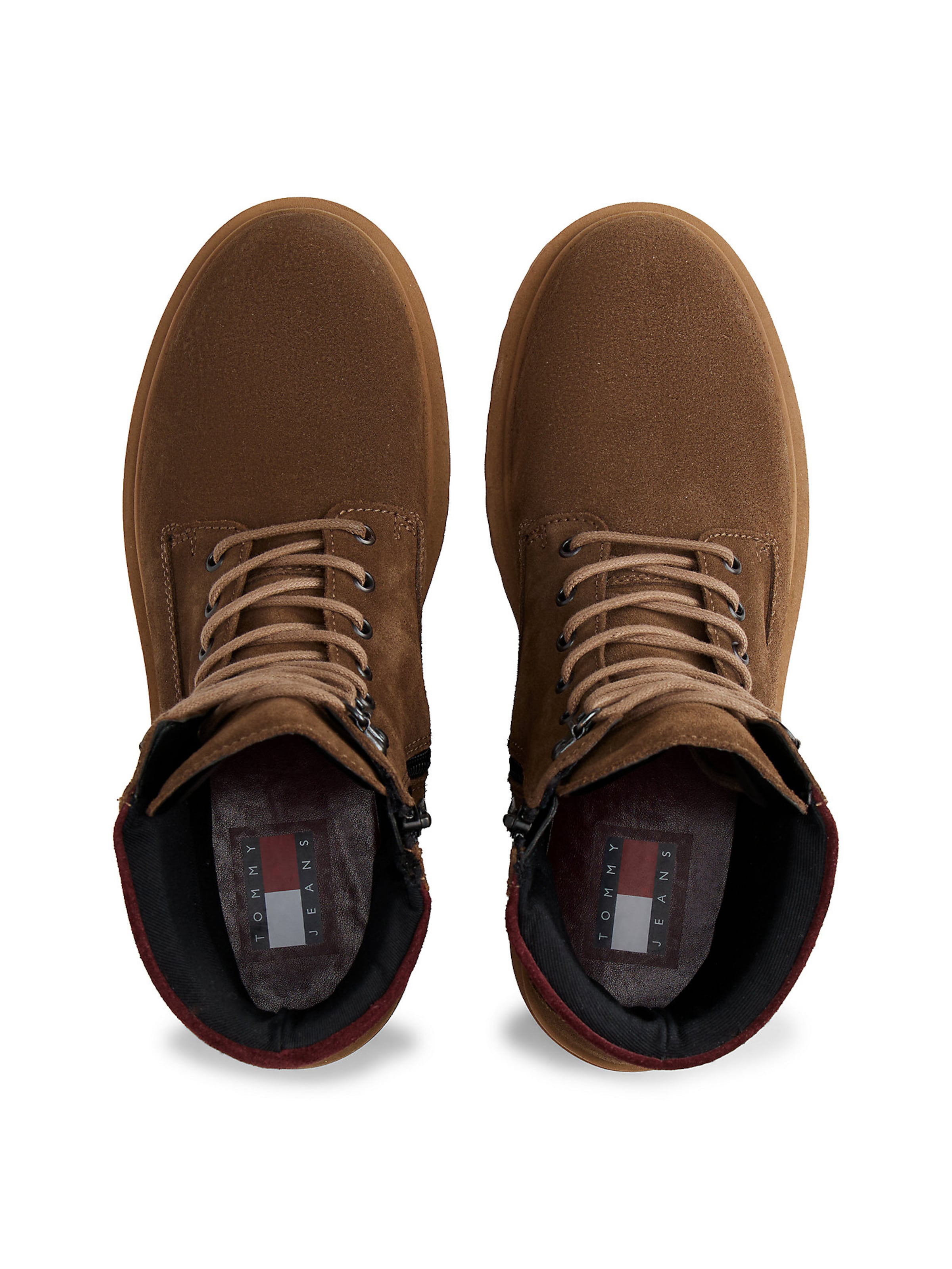 Tommy Jeans Snørestøvler i brun