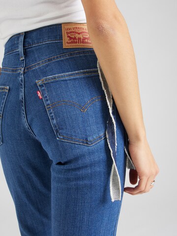 LEVI'S ® regular Jeans '724 Hirise Straight Crop' i blå