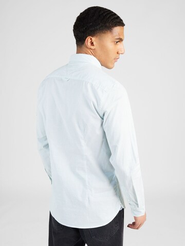 TOMMY HILFIGER Slim fit Button Up Shirt 'FLEX' in White