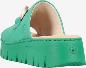 Rieker Mules in Green