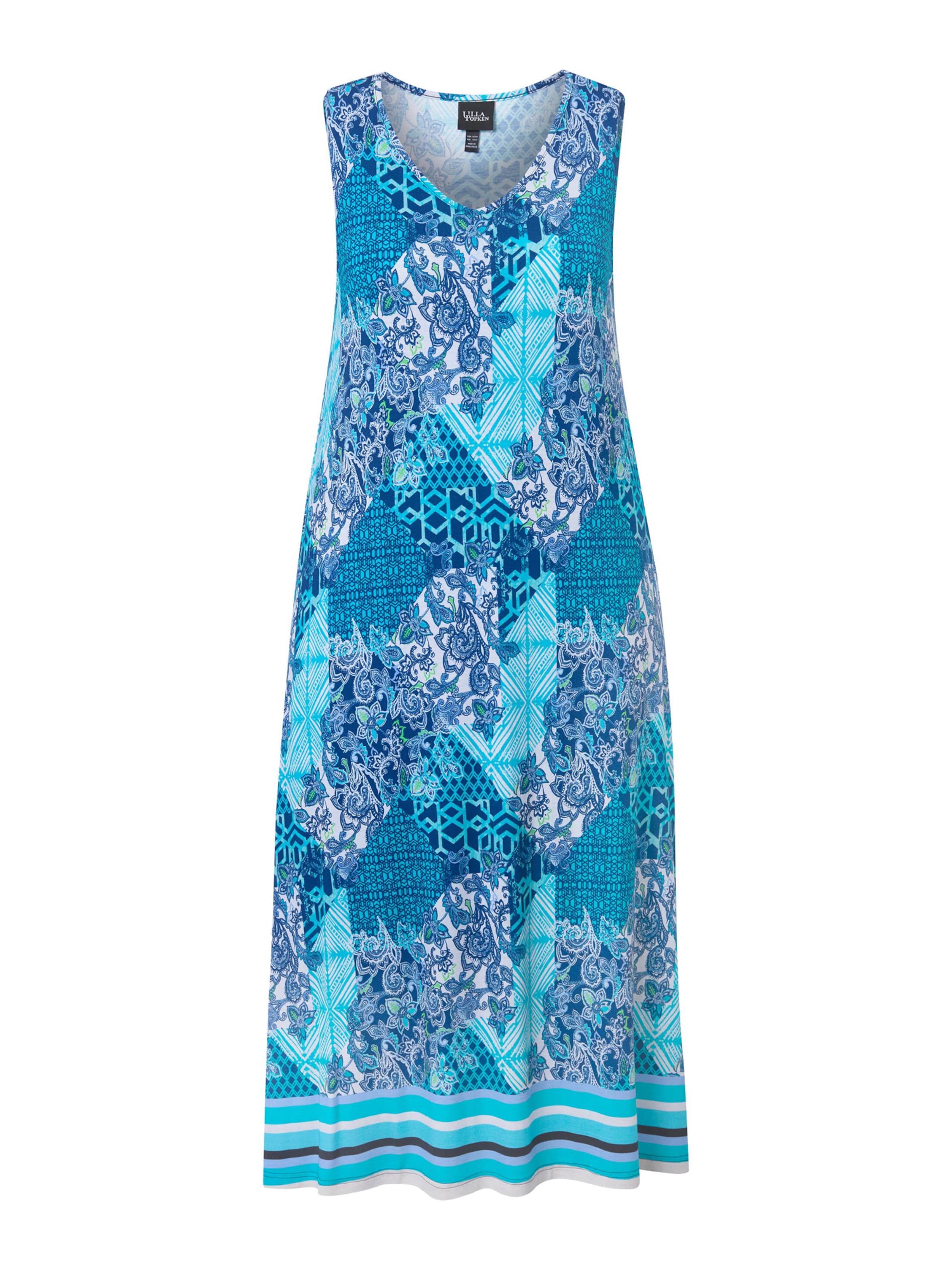 Ulla Popken Kjole i blå: forside