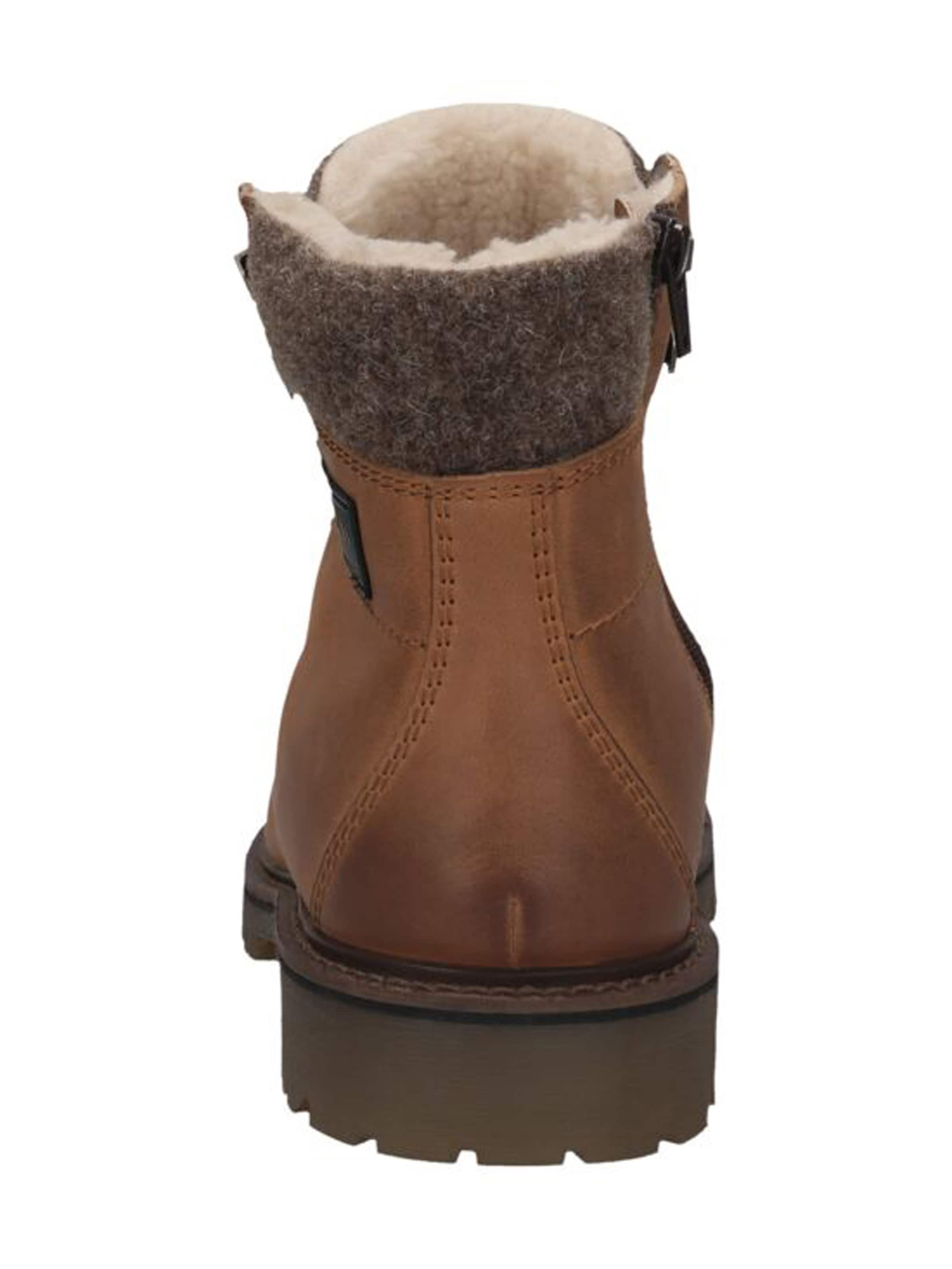 Boots stringati di bugatti in marrone