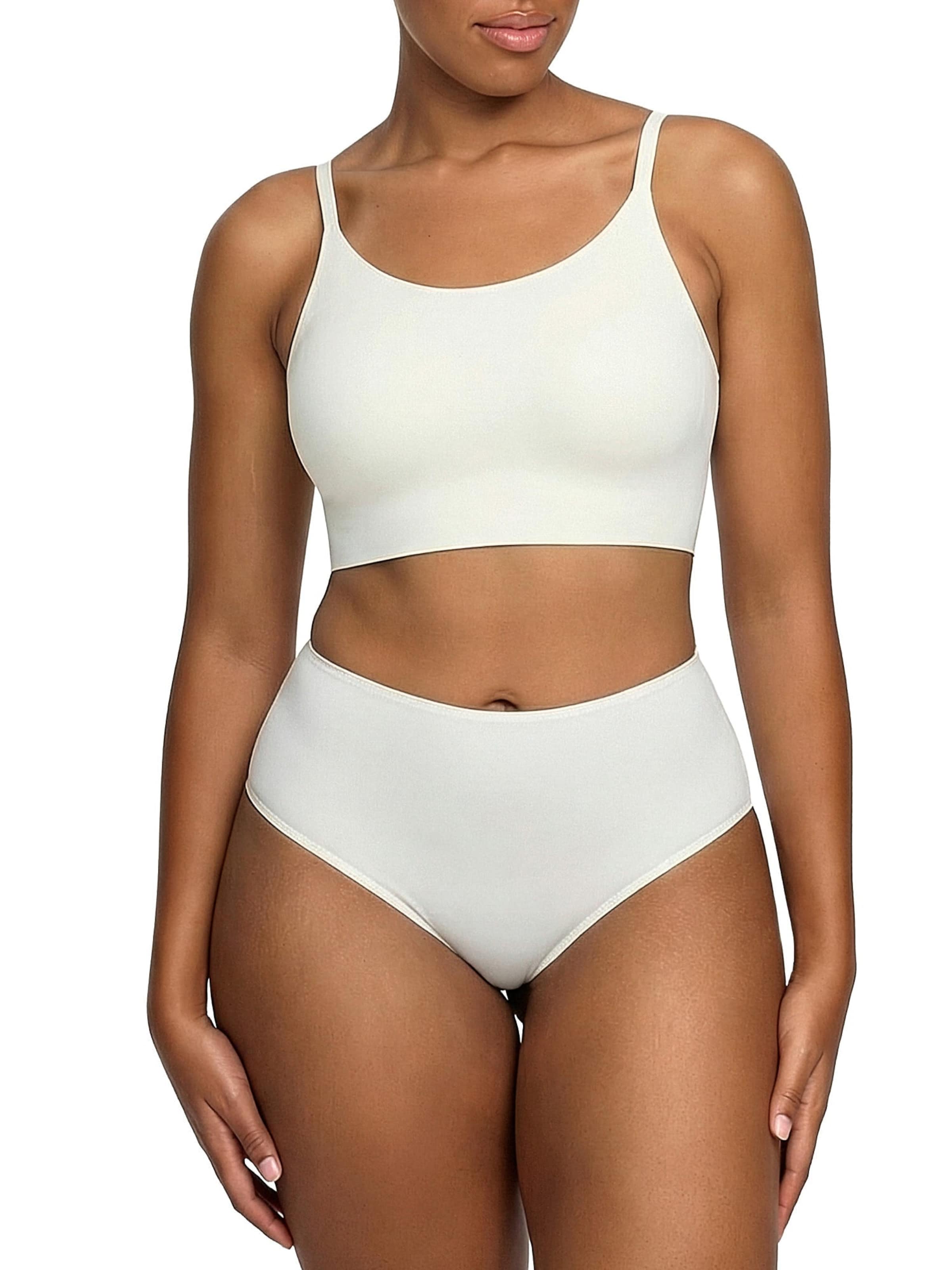 cfab (formerly creamy fabrics) Bralette Bra 'Scoop Neck BH' in Beige: front