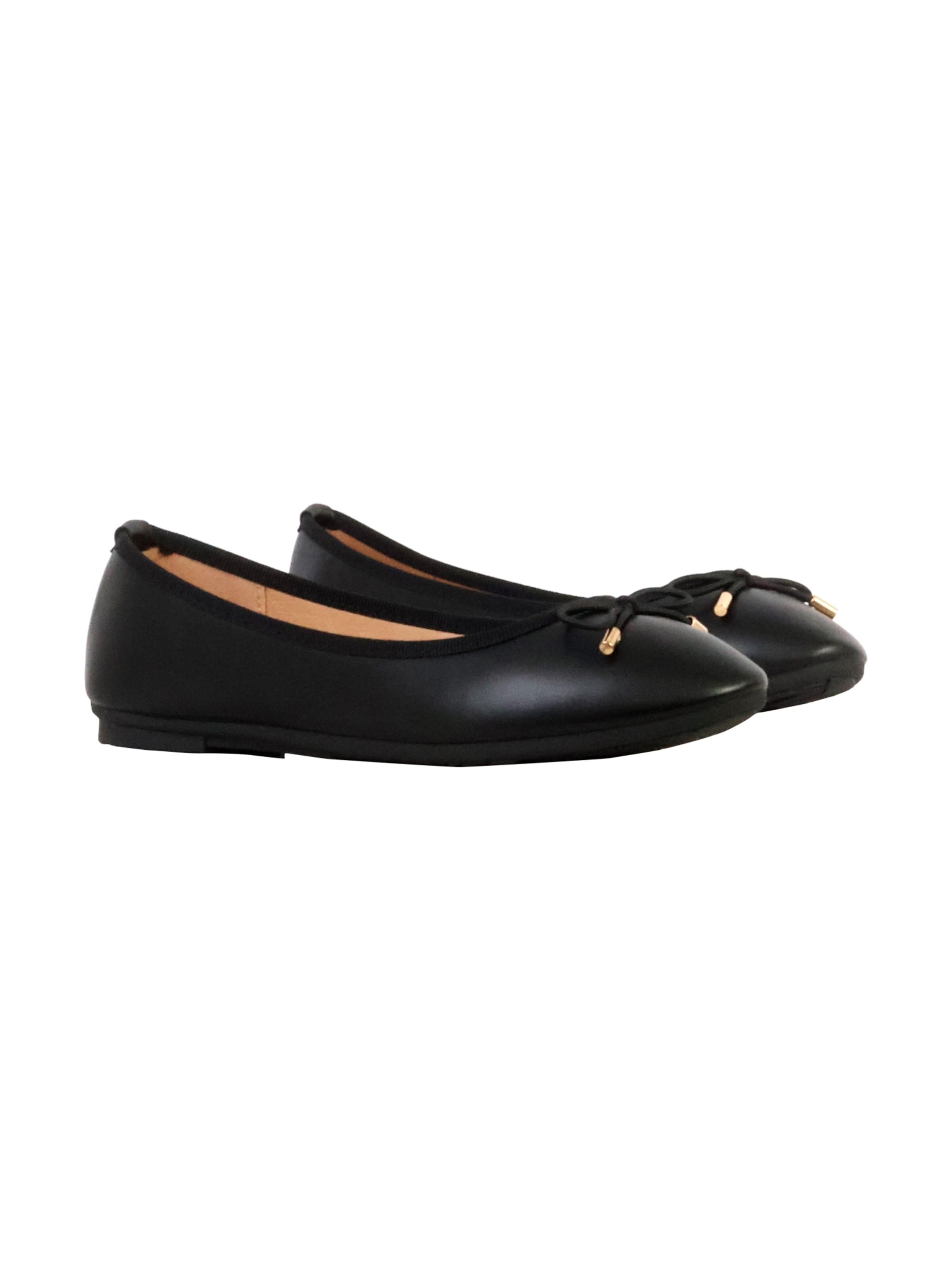 Super Mode Baleriny 'LBS-Lederballerinas' w kolorze czarny