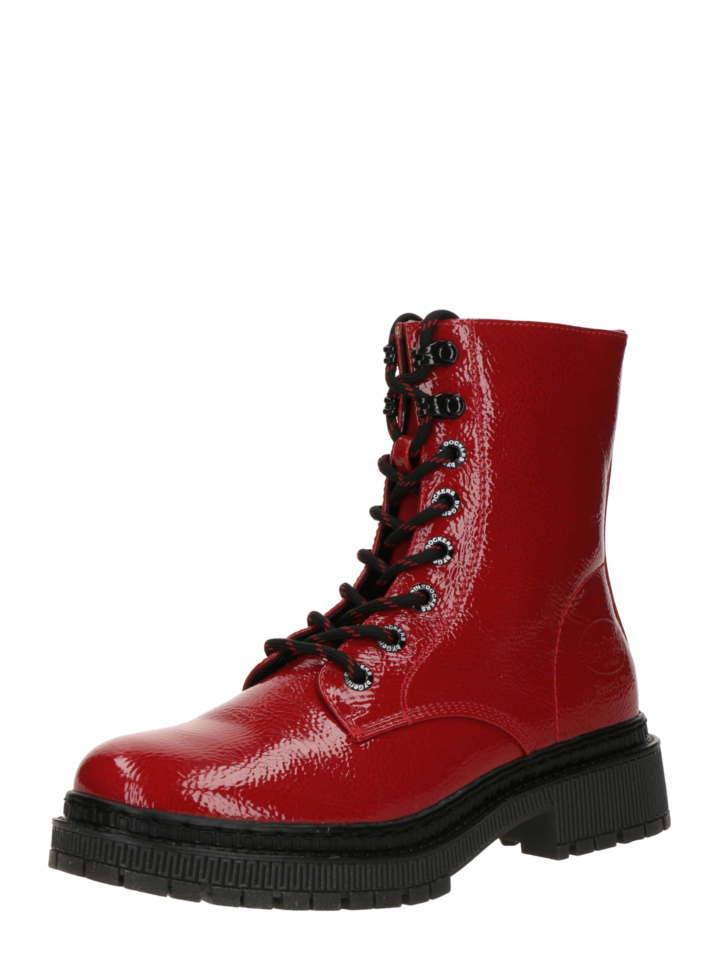 Dockers by Gerli Ниски ботуши с връзки в червено: отпред