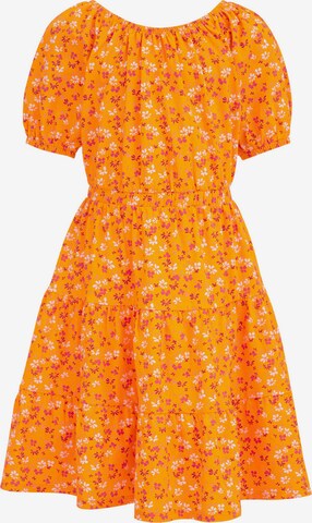WE Fashion Dress in Orange: front