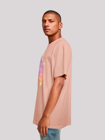 F4NT4STIC Shirt 'Alien Peace Sunset' in Roze