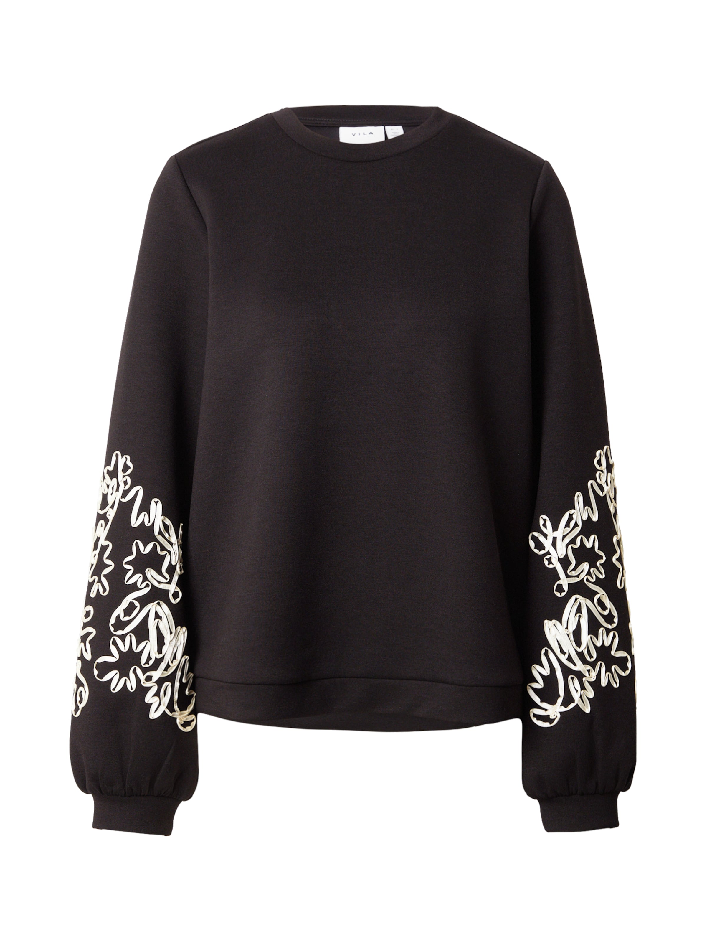 VILA Свитшот 'VISIFFI' в Черный: спереди