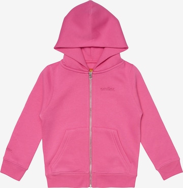 Veste de survêtement smiler. en rose : devant