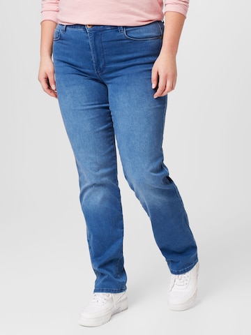 ONLY Carmakoma Regular Jeans 'Augusta' in Blauw: voorkant