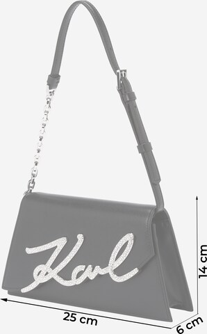 Karl Lagerfeld Schultertasche in Schwarz