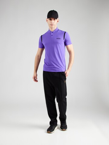 BOSS Performance shirt 'Pariq' in Purple