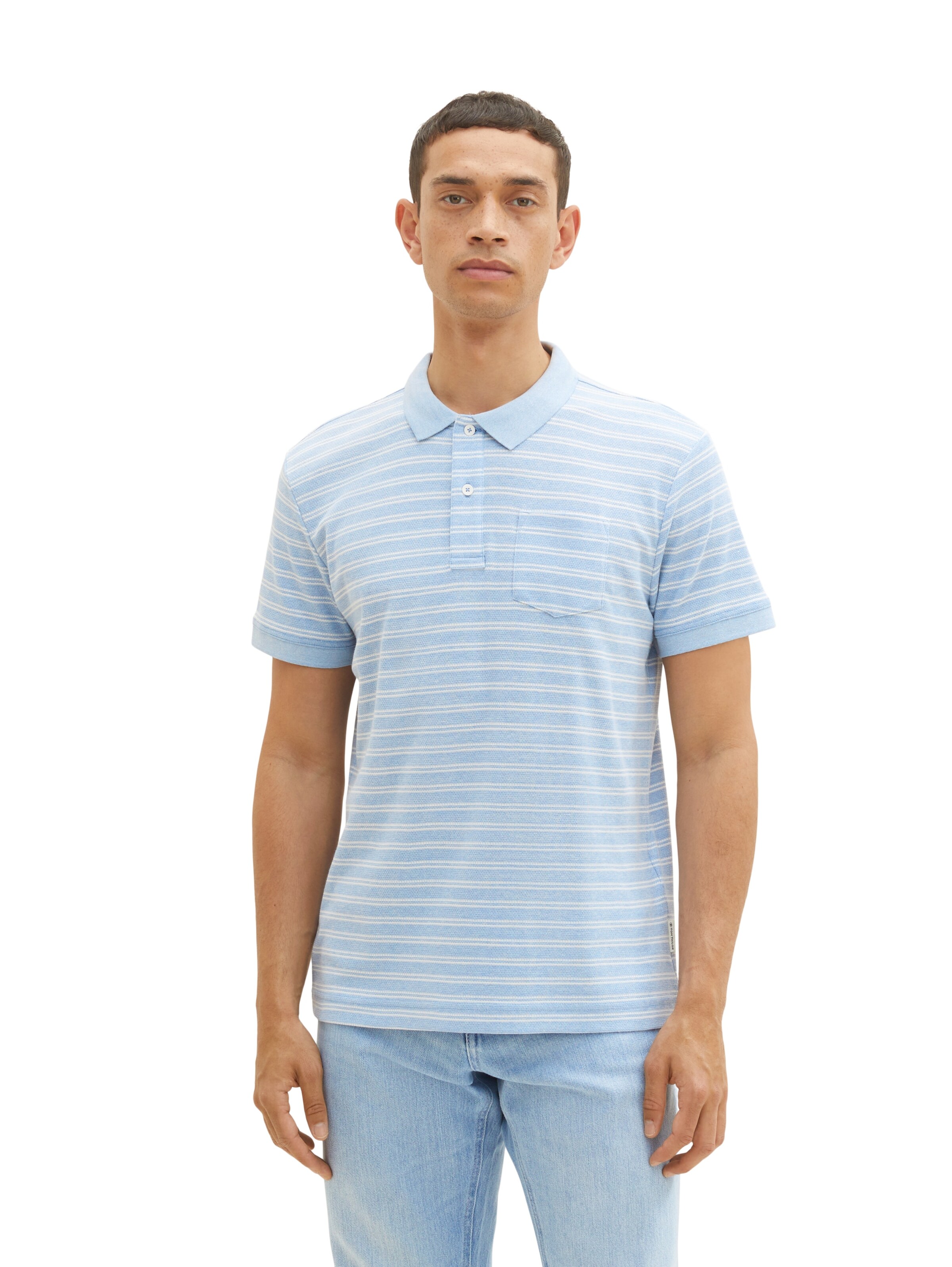 TOM TAILOR Poloshirt in Blau: Vorderseite