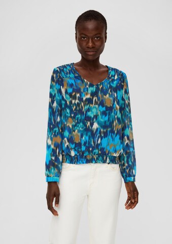 s.Oliver Blouse in Blauw: voorkant