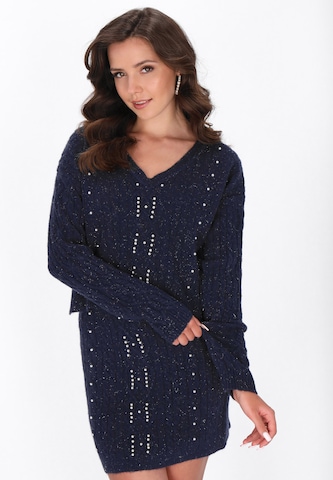 faina Sweater in Blue: front