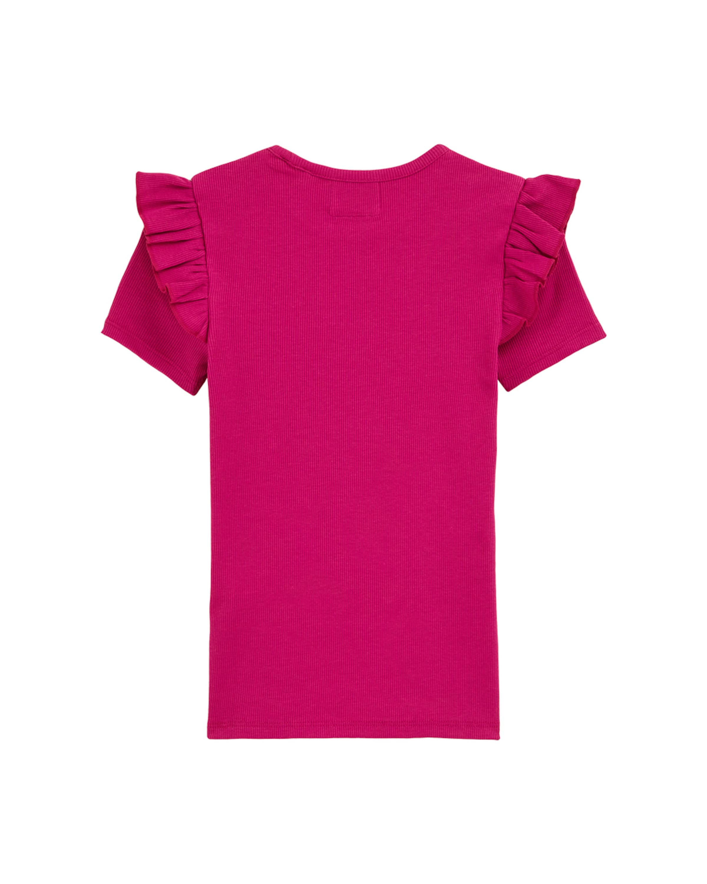 WE Fashion Футболка 'Meisjes' в Ярко-розовый