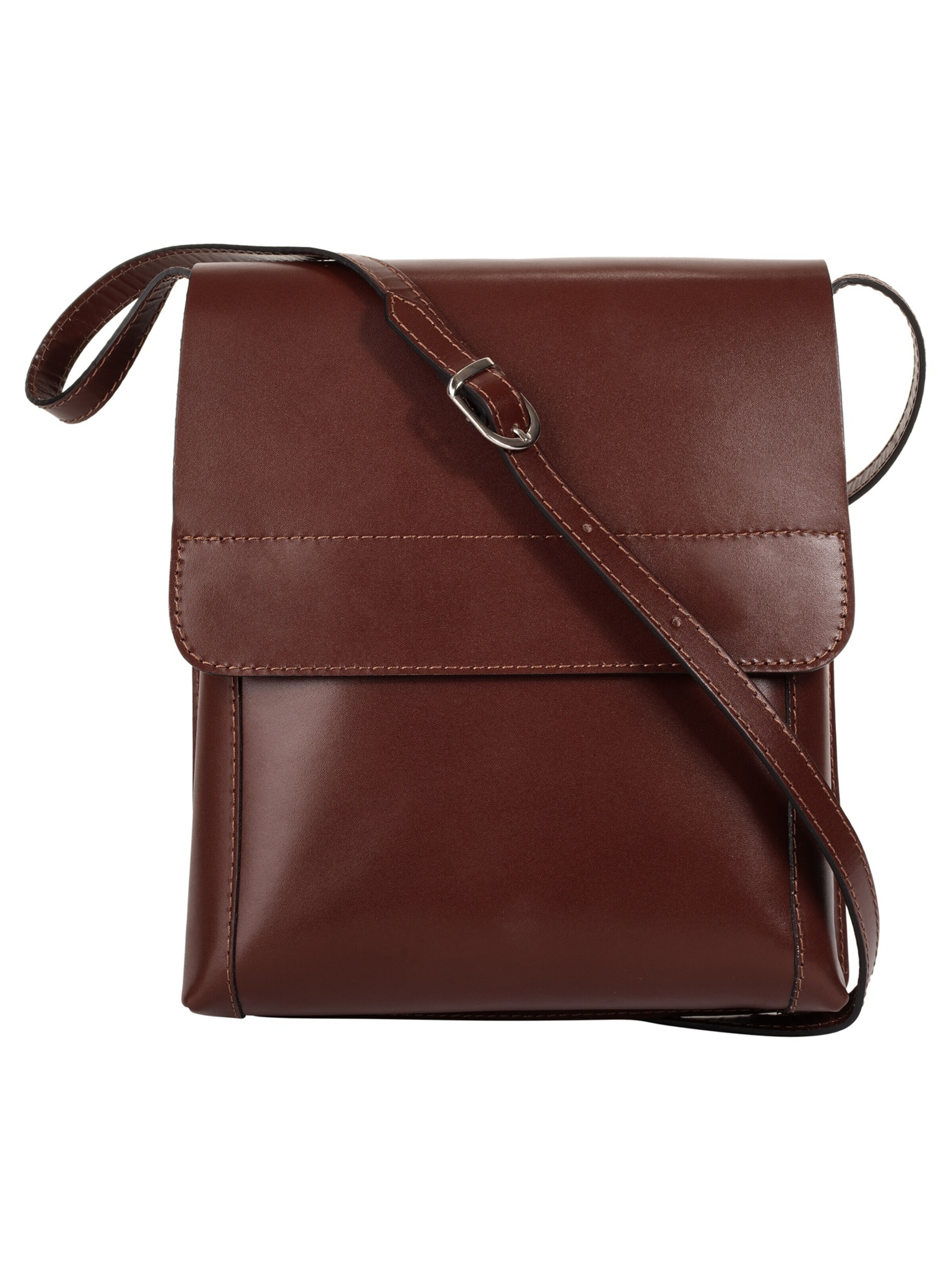 Cluty Crossbody Bag in Brown: front