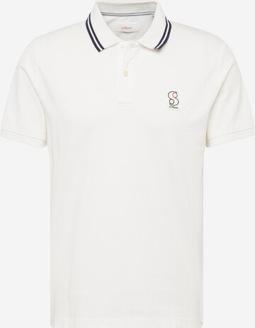 s.Oliver Poloshirt in Weiß: predná strana