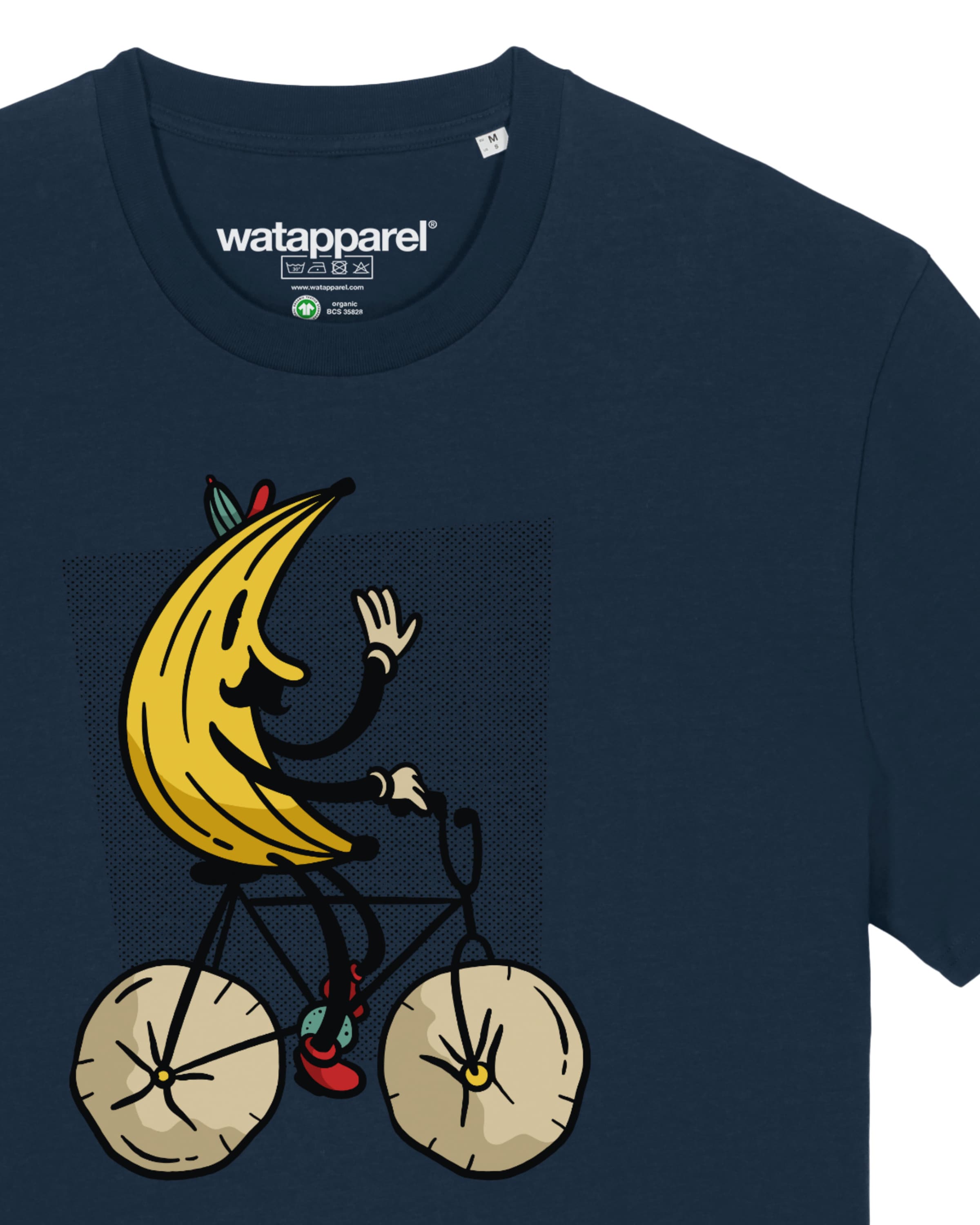 Maglietta ' Banana Rider ' di Watapparel in blu