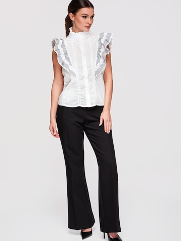 Ombre Blouse in Wit