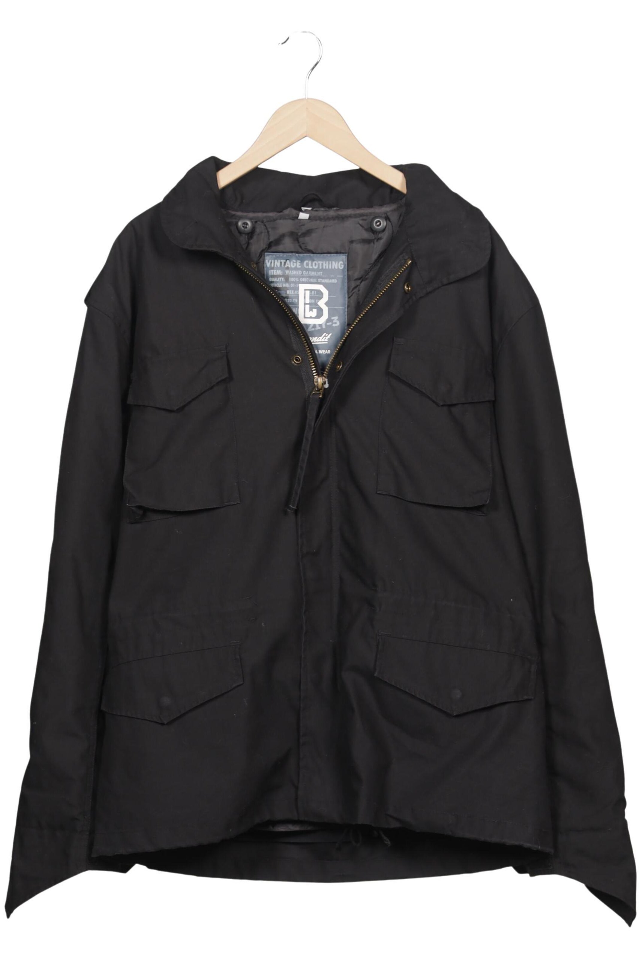 Brandit Jacket & Coat in XL in Black: front
