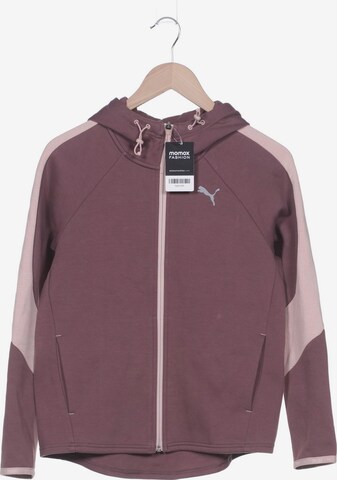 PUMA Sweatshirt & Zip-Up Hoodie in M in Purple: front