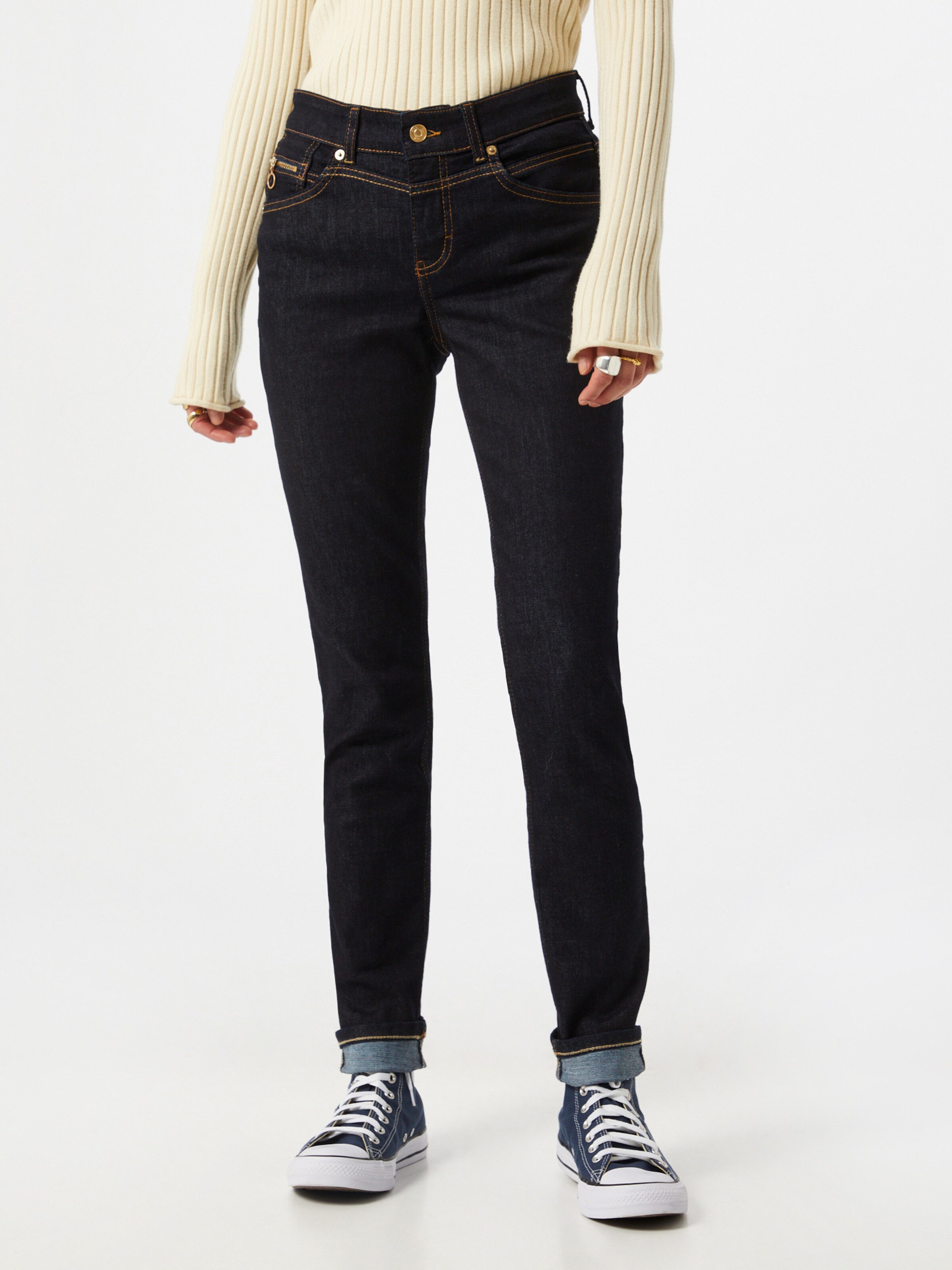 Frauen Jeans MAC Jeans 'RICH' in Kobaltblau - YQ22710