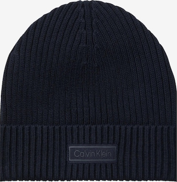 Calvin Klein Mütze 'LV04D8053G - CAPPELLO - CALVIN KLEIN' in Blau: Vorderseite
