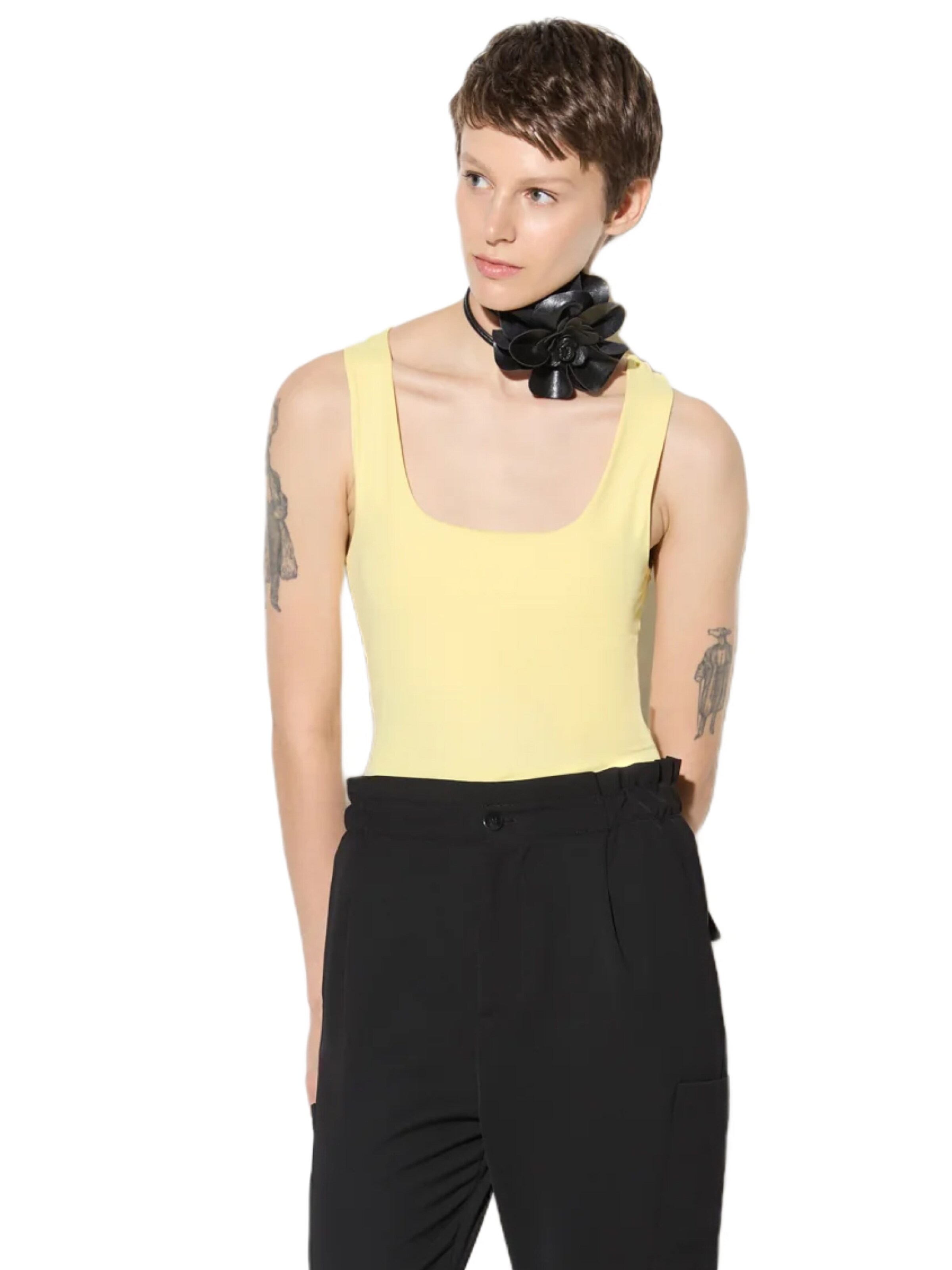 Haut 'Athlet' No Matter What en jaune : devant