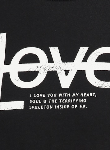 Key Largo T-Shirt 'MT LOVE YOU' in Schwarz