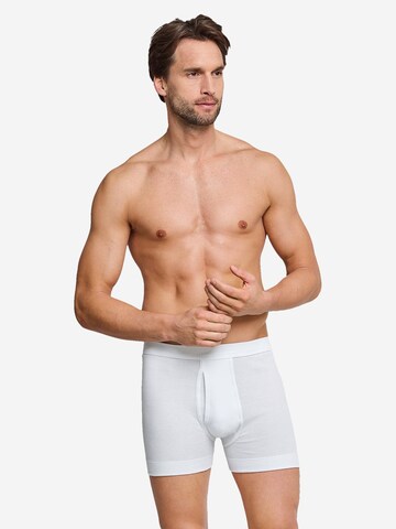 SCHIESSER Boxershorts 'Essentials Feinripp' in Wit
