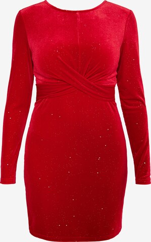 faina Dress in Red: front