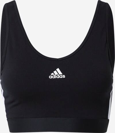 Sutien sport ADIDAS PERFORMANCE pe negru / alb, Vizualizare produs