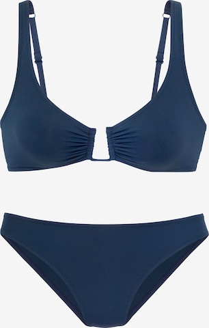s.OliverT-shirt Bikini - plava boja: prednji dio