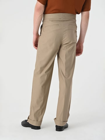 Loosefit Pantaloni con pieghe di Antioch in beige