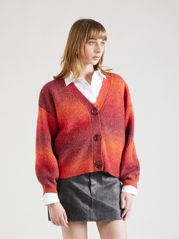 Esqualo Knit Cardigan in Red