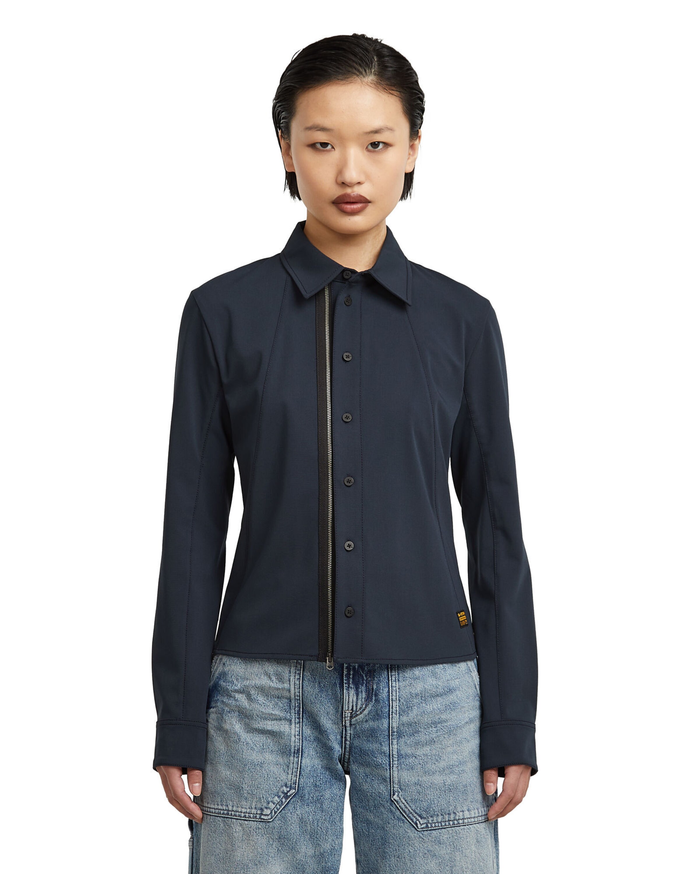 G-STAR Tussenjas in Blauw: voorkant