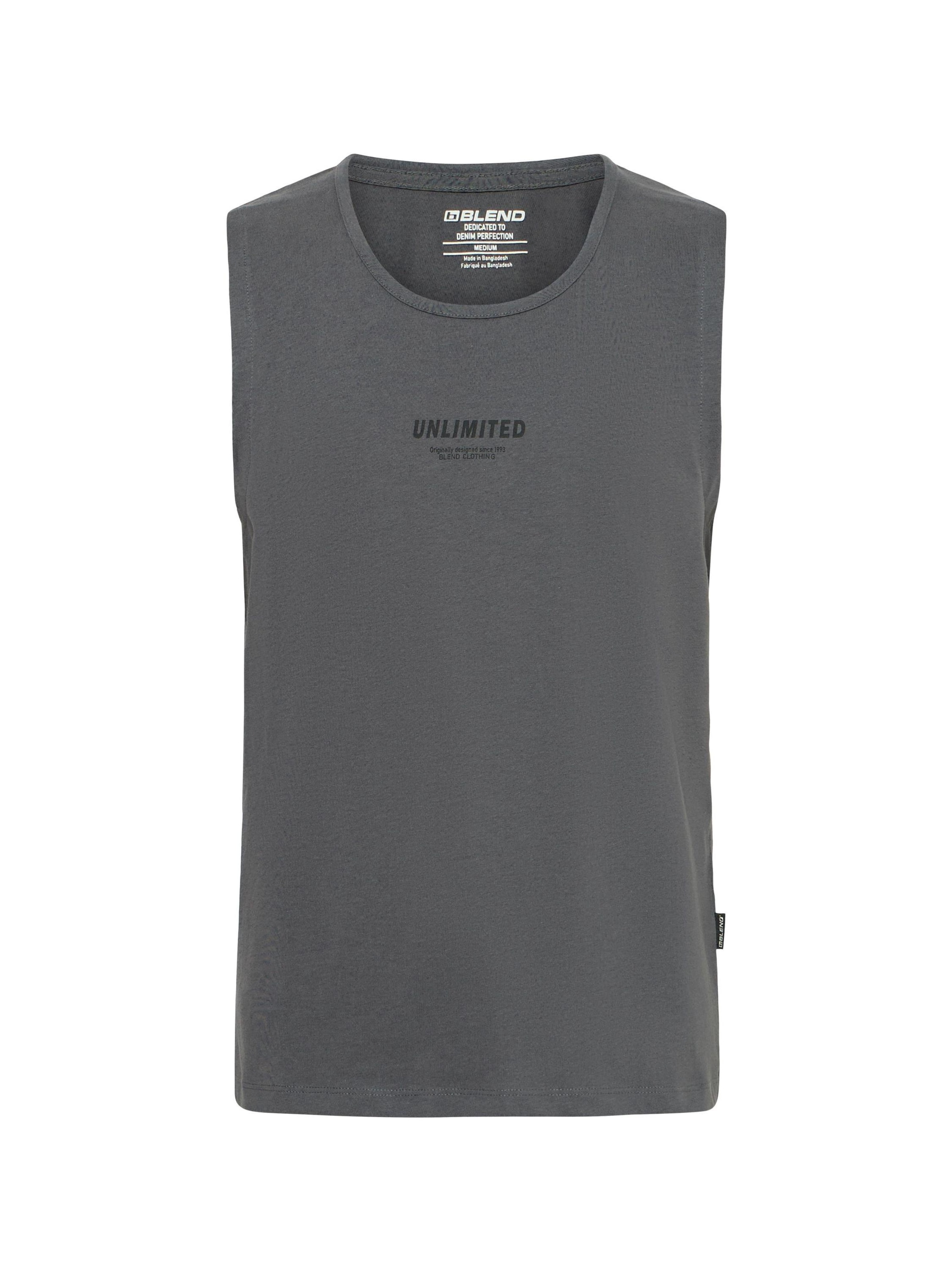 BLEND Shirt ' BHStemas ' in Grijs: voorkant