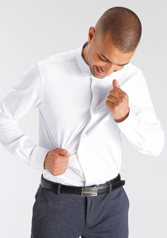 Bruno Banani Slim Fit Bruno Banani LM CB Langarmhemd in Weiß
