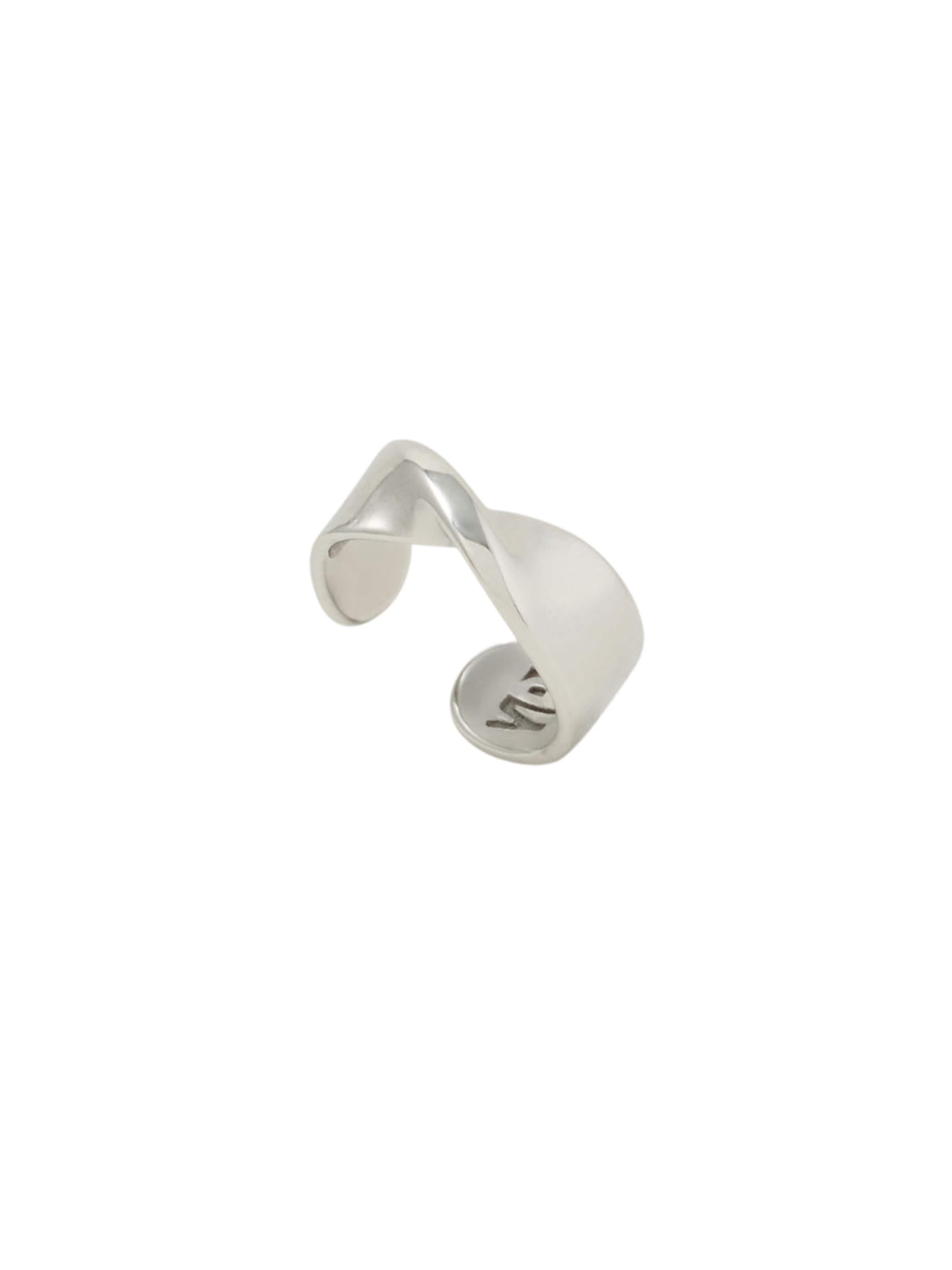YParis Oorbellen 'Ear cuff June XS S' in Zilver: voorkant