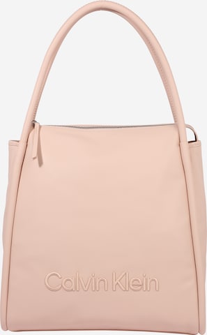 Calvin Klein Handbag in Beige: front