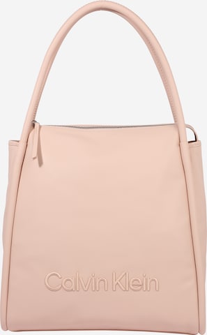 Calvin Klein Handtas in Beige: voorkant