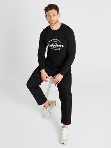 JACK & JONES Sweatshirt 'FOREST' in Schwarz