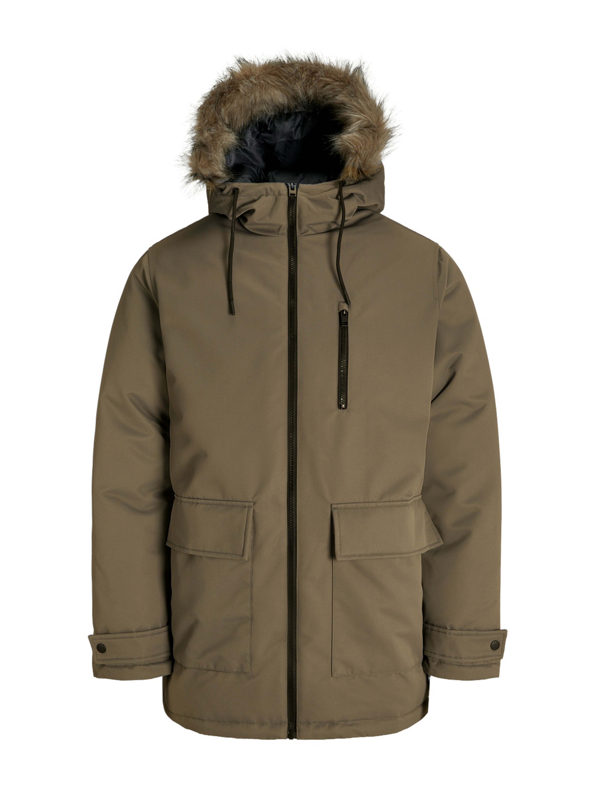 JACK JONES Winter Parka 'JJCharlie' in Brown ABOUT YOU