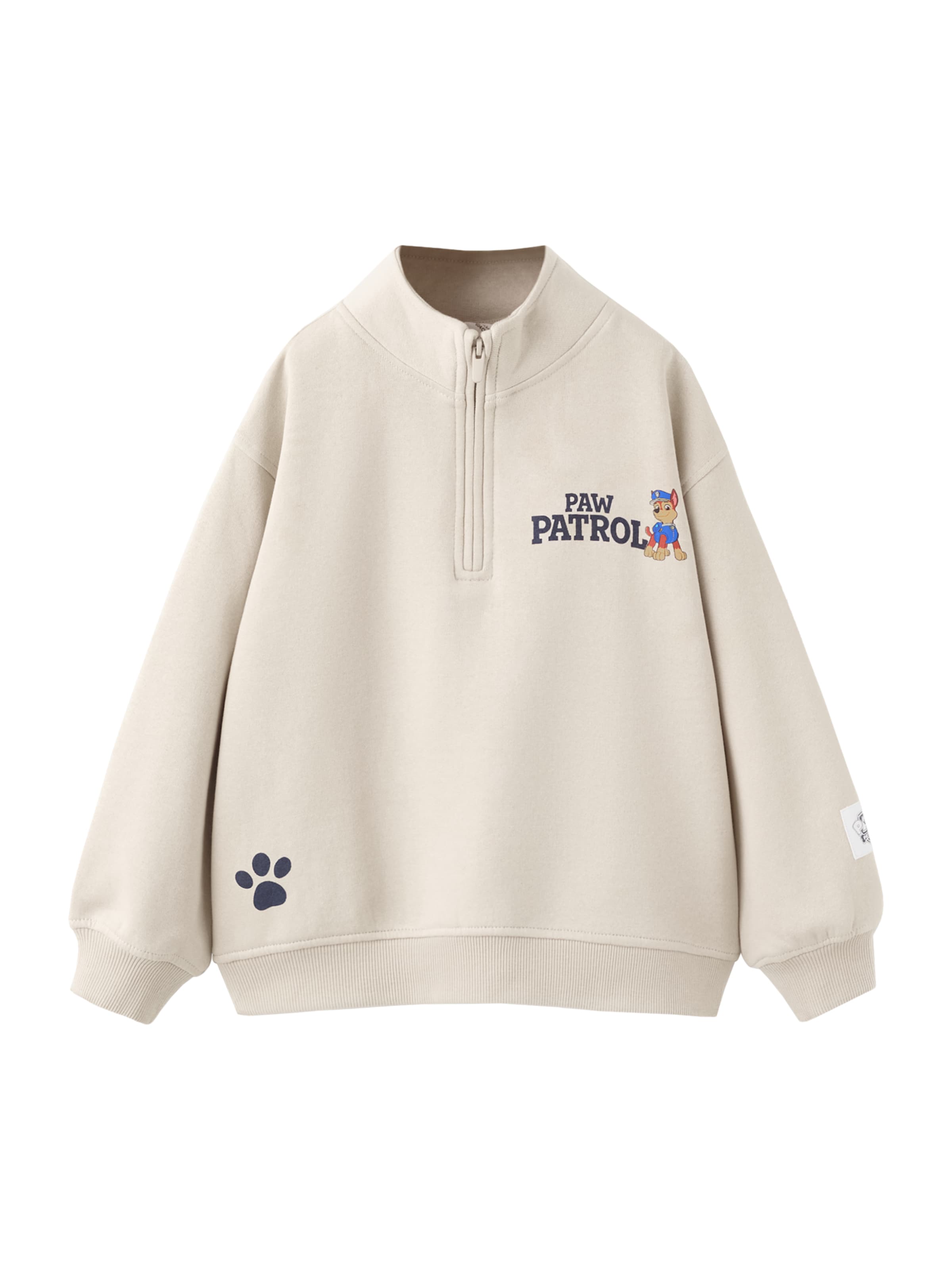 MANGO KIDS Collegepaita 'Pawpat' värissä beige: etupuoli